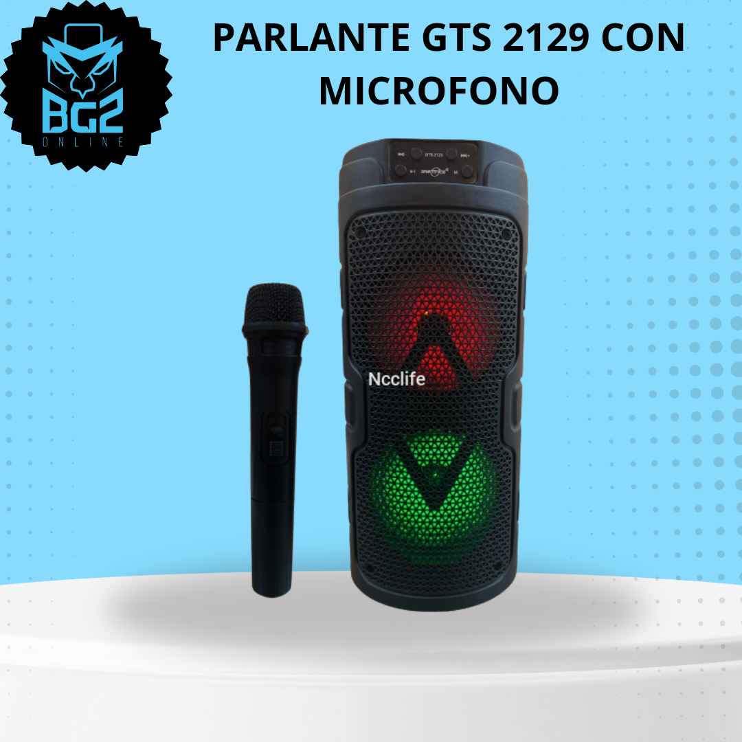 PARLANTE GTS- 2129 RGB MICROFONO